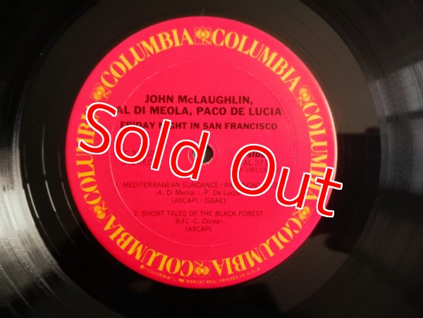 画像3: Al Di Meola, John McLaughlin, Paco De Lucia / Friday Night In San Francisco (3)