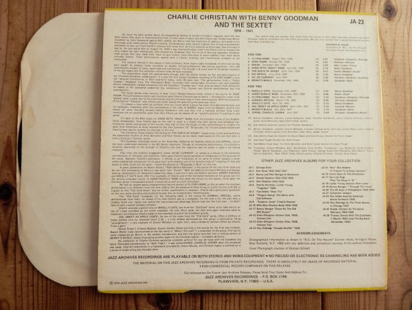 画像2: Charlie Christian Live! With The Benny Goodman Sextet / 1940. (2)