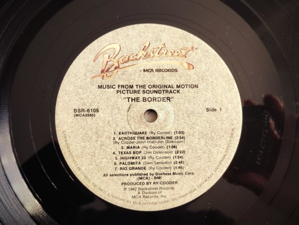 画像3: Ry Cooder / The Border (Original Sound Track) (3)