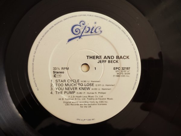 画像3: Jeff Beck / There & Back (3)
