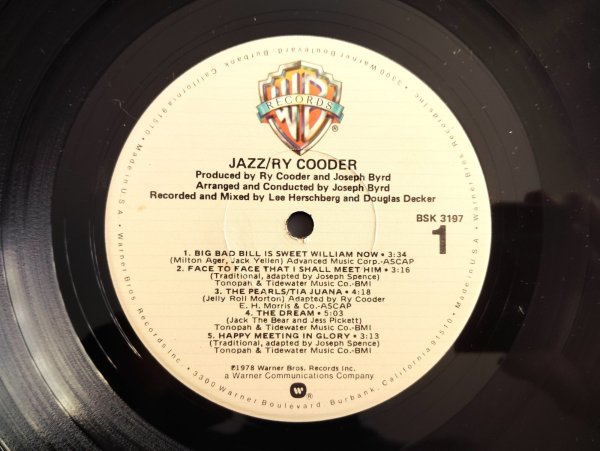 画像3: Ry Cooder / Jazz (3)