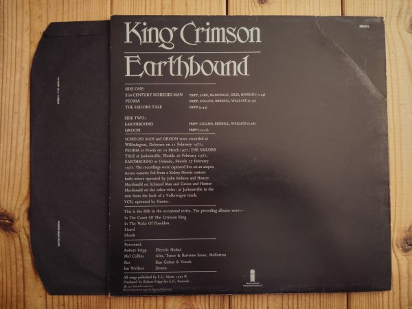 画像2: King Crimson / Earthbound (2)