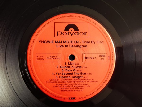画像3: Yngwie Malmsteen / Trial By Fire: Live In Leningrad (3)