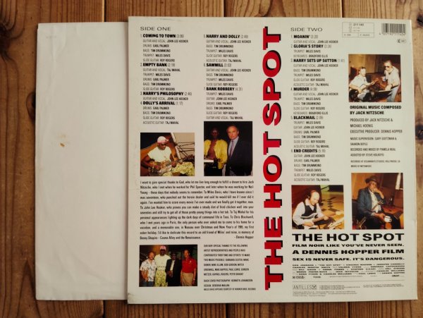 画像2: Jack Nitzsche / The Hot Spot (Original Motion Picture Soundtrack) (2)