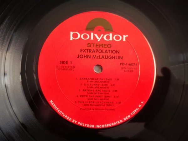画像3: John McLaughlin / Extrapolation (3)
