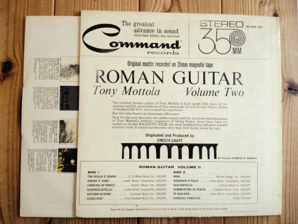 画像3: Tony Mottola And His Orchestra / Roman Guitar Volume Two (3)