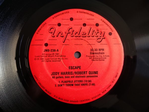 画像3: Jody Harris & Robert Quine / Escape (3)