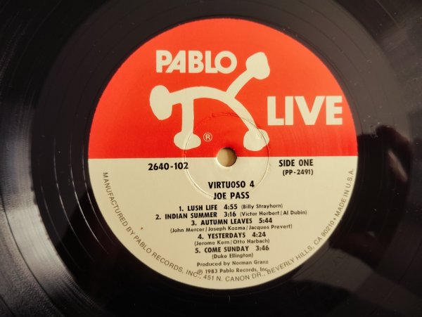 Joe Pass / Virtuoso #4 - Guitar Records