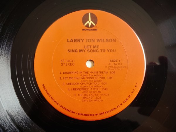 画像3: Larry Jon Wilson / Let Me Sing My Song To You (3)