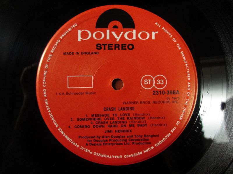 Jimi Hendrix / Crash Landing Guitar Records