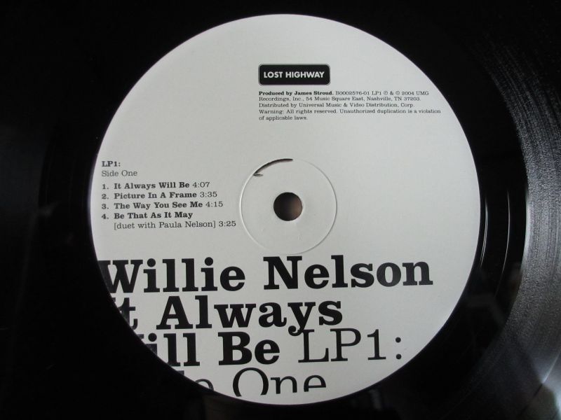入手困難！希少アナログ激レア盤！ Willie Nelson / It Always Will Be - Guitar Records
