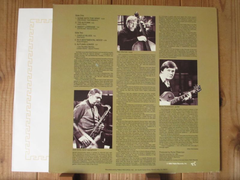Zoot Sims / In A Sentimental Mood - Guitar Records
