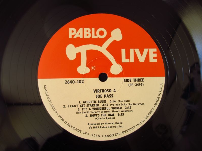 Joe Pass / Virtuoso #4 - Guitar Records
