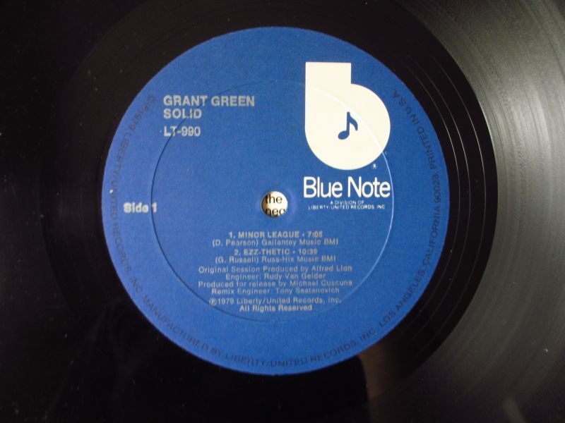 初版オリジナルのブルーノート未発表！□Grant Green / Solid - Guitar