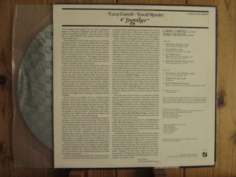 (未開封 CD) ラリー・コリエル&amp;エミリー・レムラー 『トゥゲザー』 輸入盤 Amazon.co.jp: Together: ミュージック