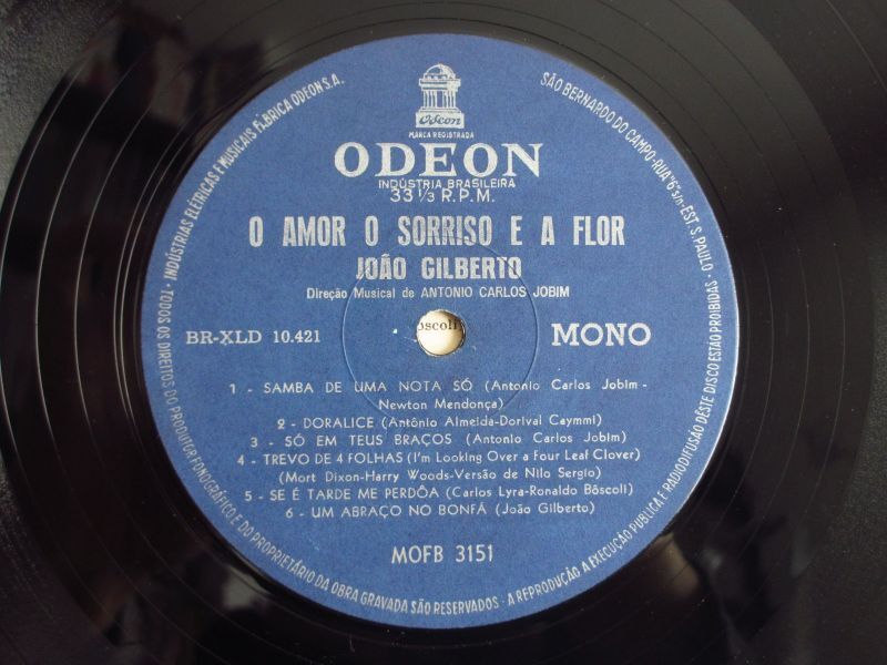 Joao Gilberto / O Amor, O Sorriso E A Flor - Guitar Records