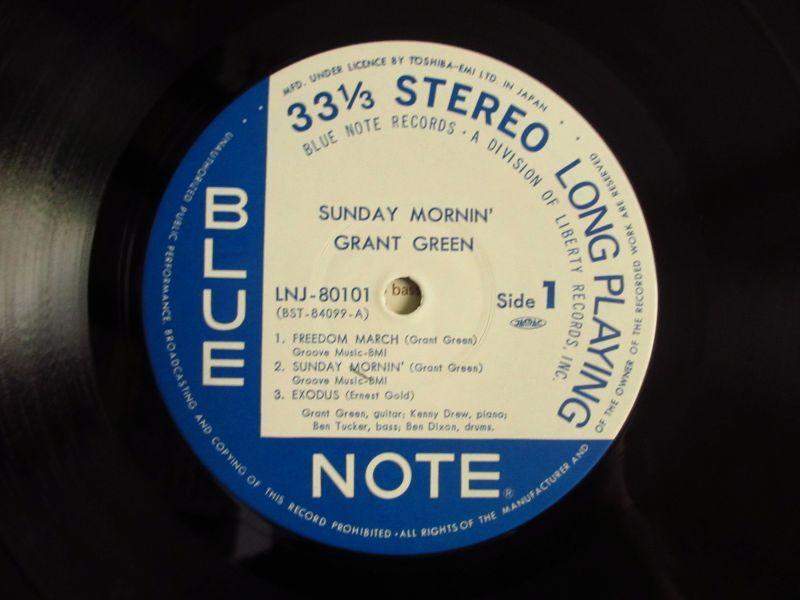 Grant Green / Sunday Mornin'                                        [東芝 - Blue Note / LNJ-80101]