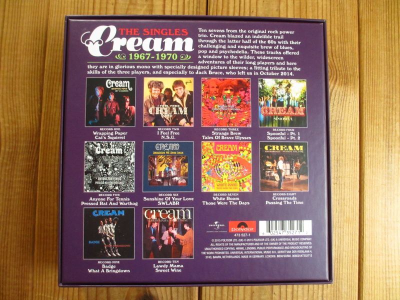 Cream / The Singles 1967-1970 (10枚組EP BOX SET) - Guitar Records
