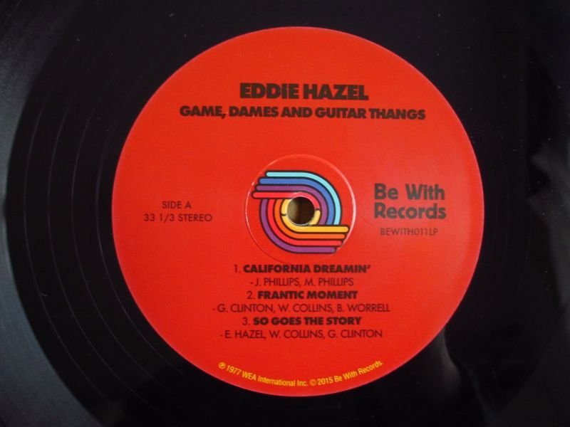 Eddie Hazel / Game, Dames And Guitar Thangs                                        [Be With Records / BEWITH011LP]