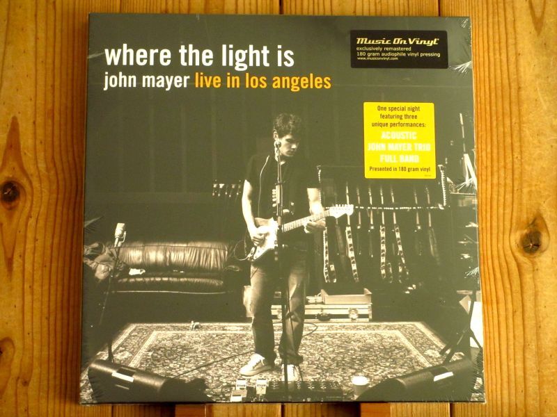 現代の三大ギタリストの一人、ジョンメイヤーの2008年傑作ライブ盤が、４枚組LPで入荷！□John Mayer / The Light Is: John Mayer Live In Los Angeles - Guitar Records
