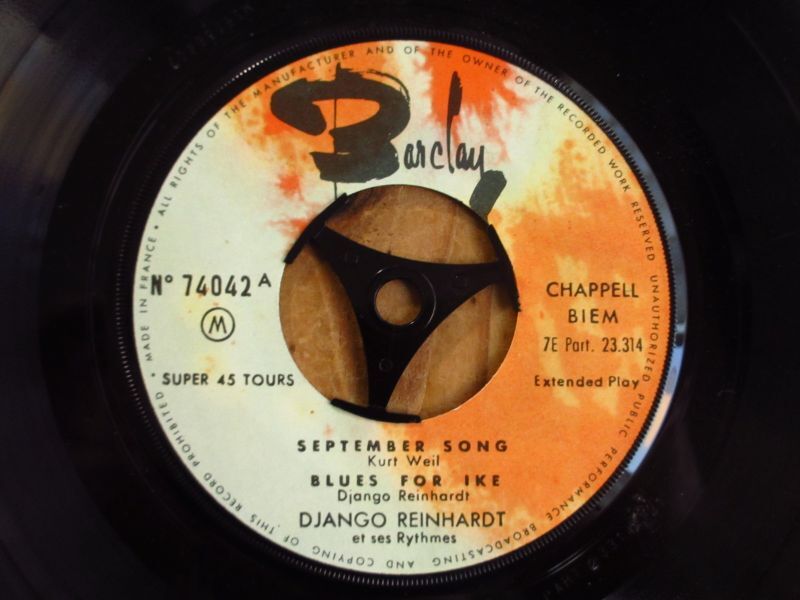 Records　(Nuages)　Guitar　2枚セット！Django　song)　Reinhardt　(September