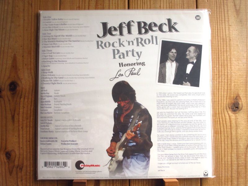 Paul　Guitar　未開封デッドストック！ジェフベックによるレスポール・トリビュート作品がアナログ盤で入荷！Jeff　'n'　Roll　Beck　Les　Honoring　Rock　Party:　Records