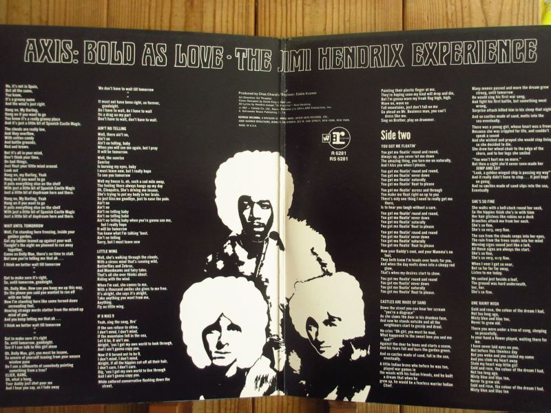 The Jimi Hendrix Experience / Axis Bold As Love Guitar Records