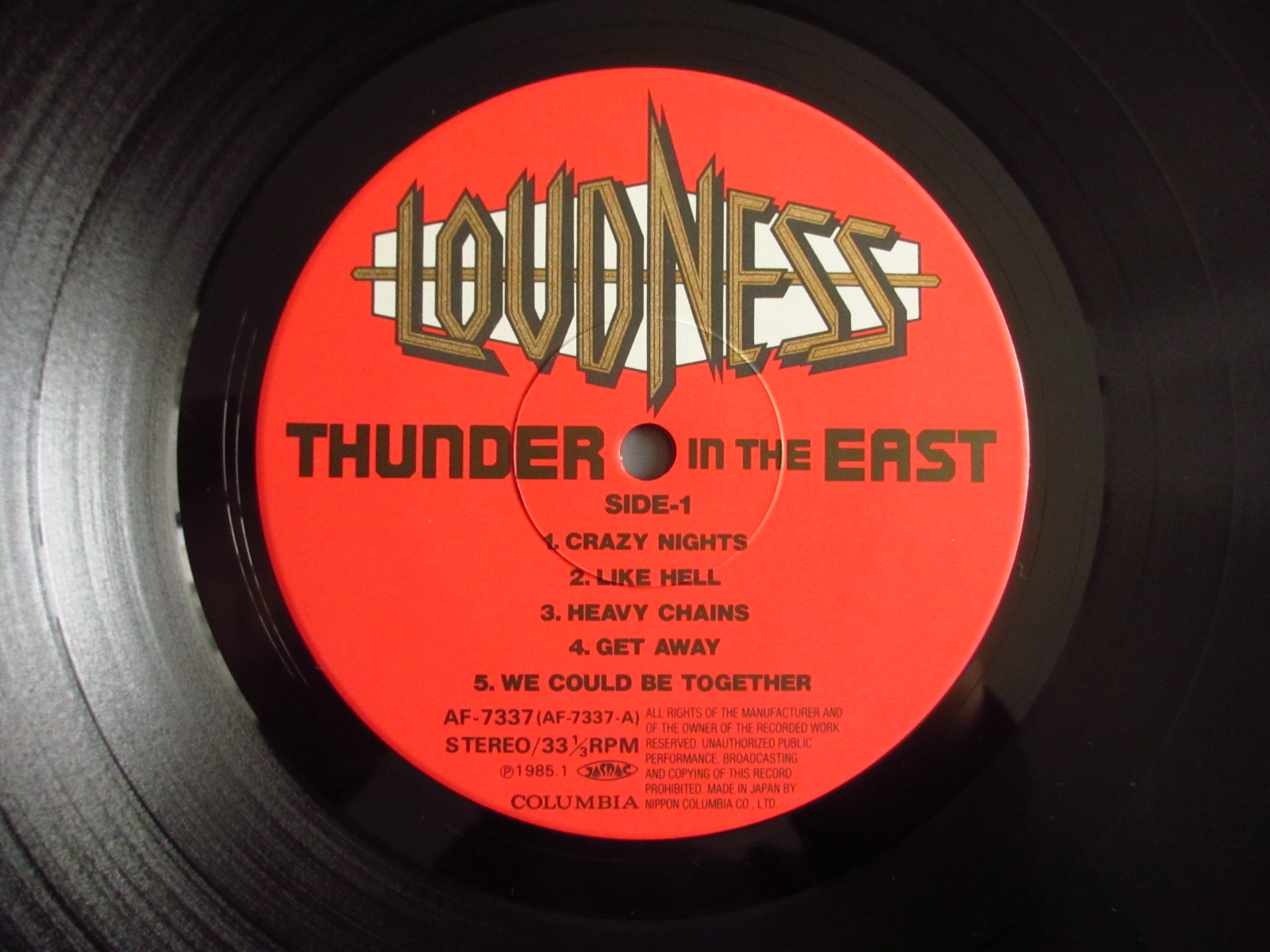 Loudness / Thunder In The East - Guitar Records