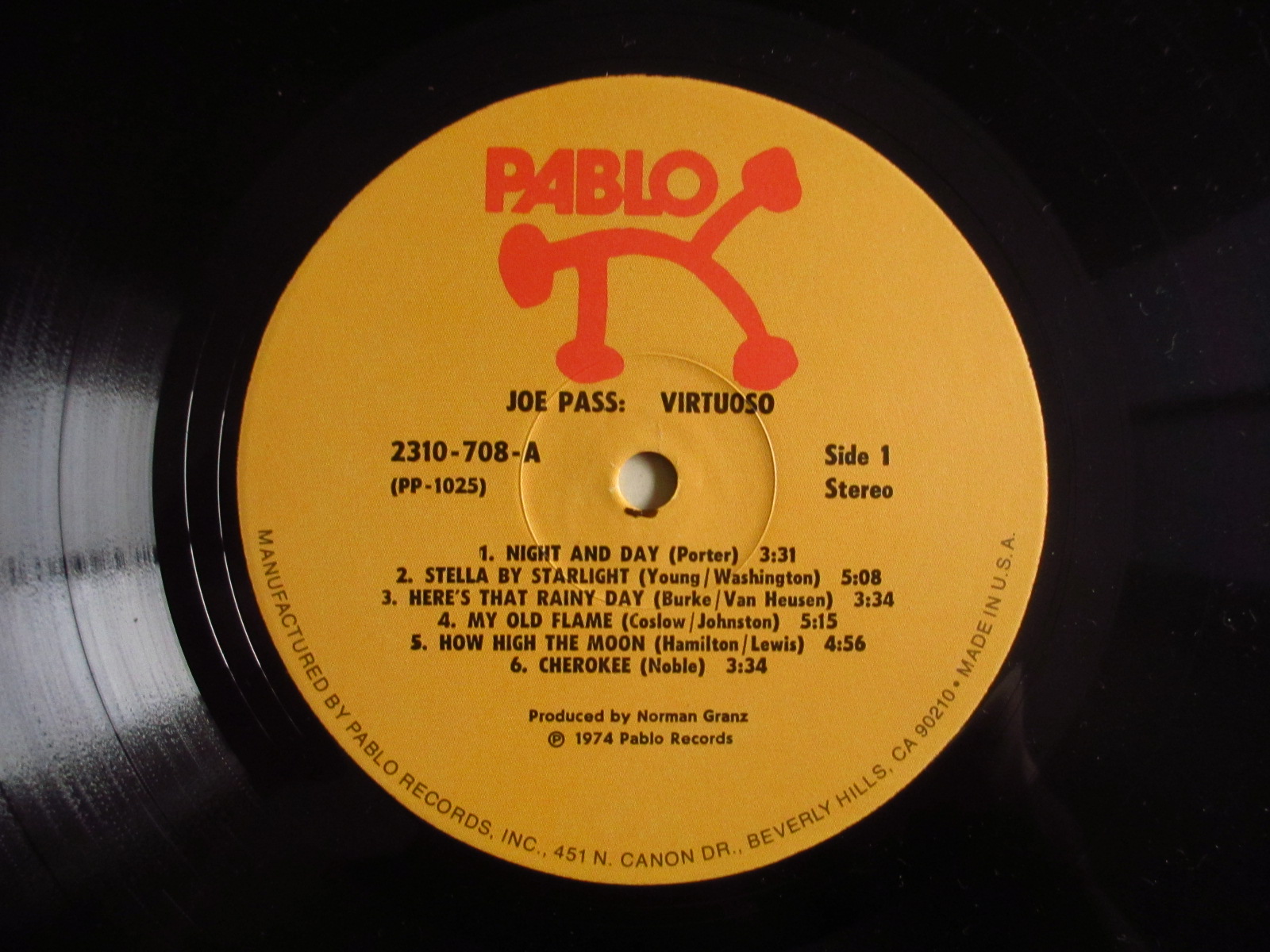 Joe Pass / Virtuoso - Guitar Records