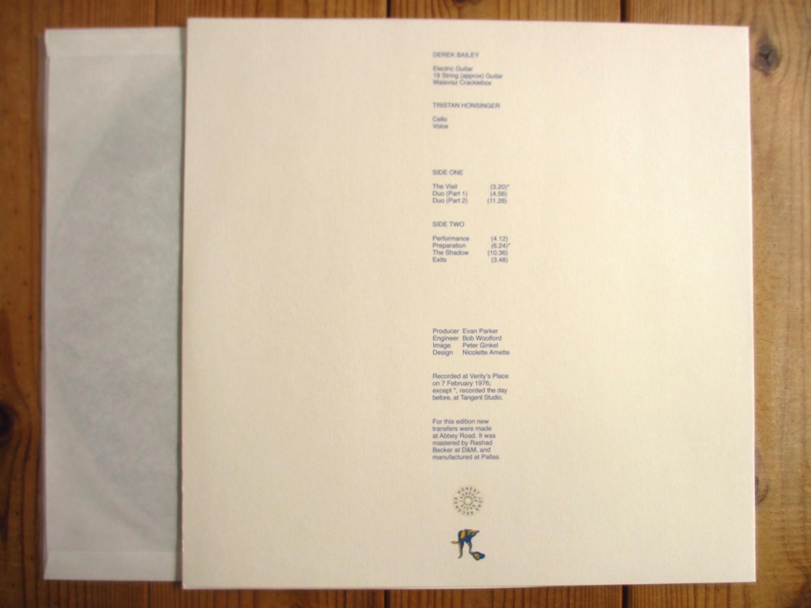 Derek Bailey / Incus Taps レコード Derek Bailey / Incus Taps レコード Derek Bailey / Incus Taps