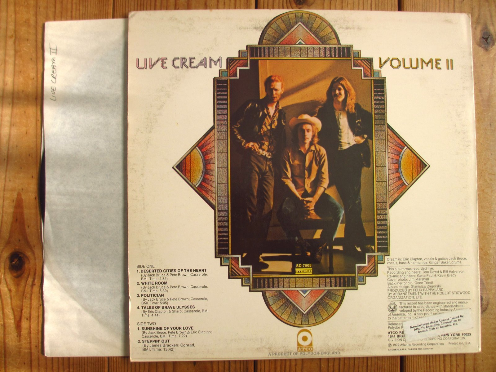 Eric Clapton & Cream レコード 2枚組 Cream / Live Cream Volume II - Guitar Records