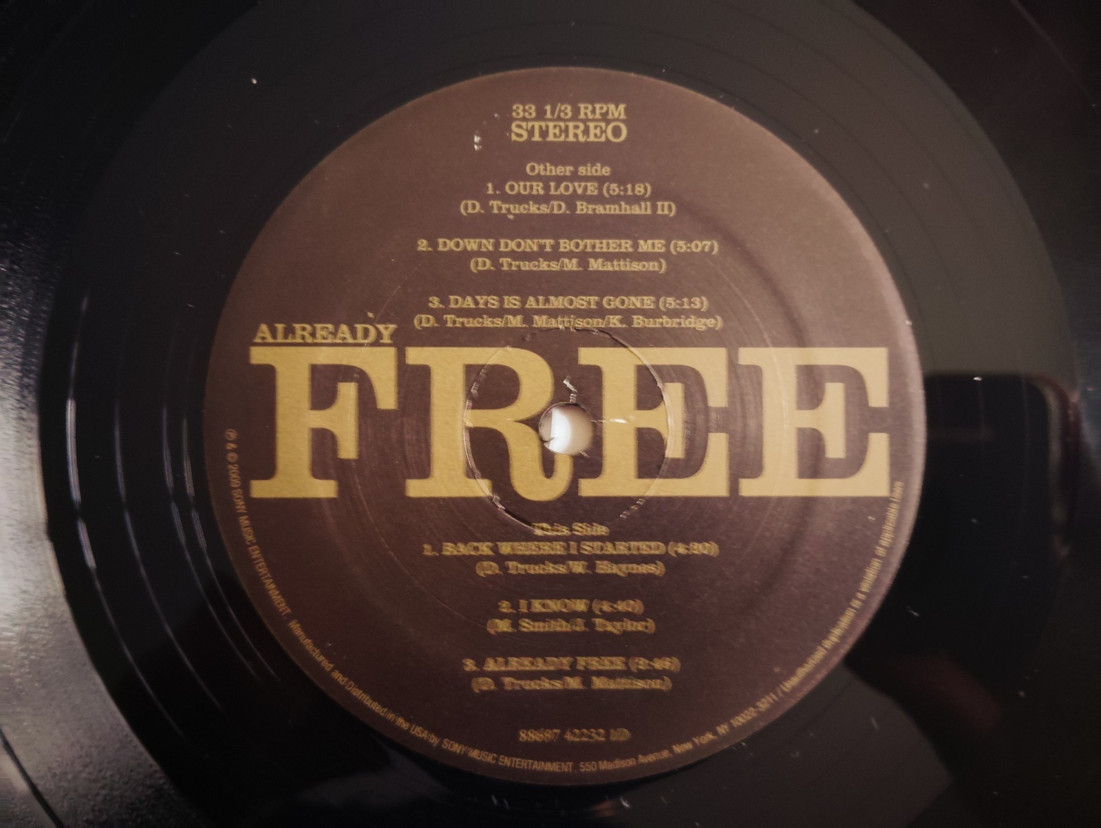 The Derek Trucks Band / Already Free - Guitar Records