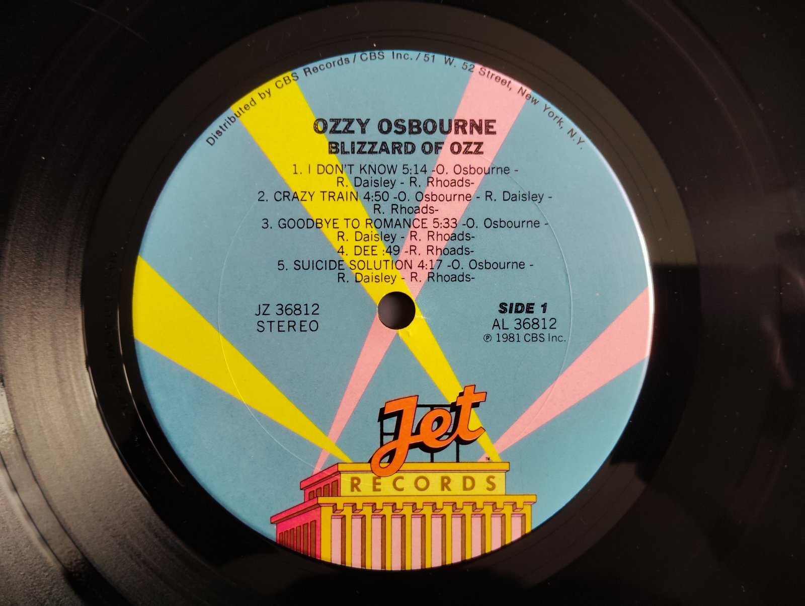 Ozzy Osbourne / Blizzard Of Ozz - Guitar Records